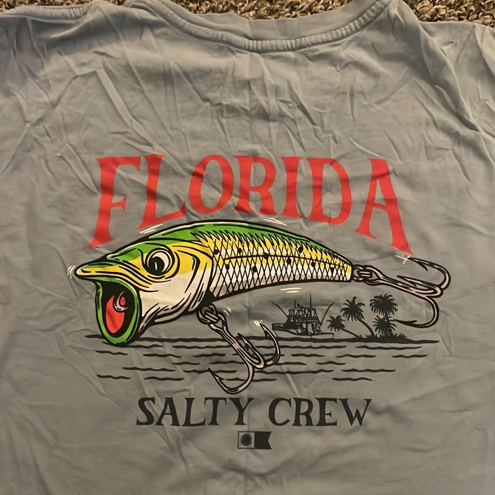 Salty Crew Sky Blue Florida Short Sleeve Tee